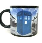 Tasse à café Doctor Who tasse à thé Dr. Who Disappearing Tardis BBC 2010, noire, 16 oz