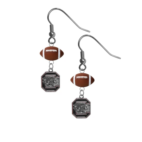 South Carolina Gamecocks Earrings Dangle Hook PICK YOUR SPORT - NEW Cover