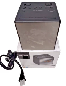 Sony ICF-C1T Desktop Alarm Clock AM FM Radio Black - Picture 1 of 4