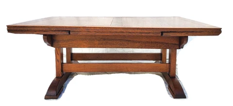 Antique Mission / Arts & Crafts Draw Leaf  Oak Coffee Table Circa 1910's Cover