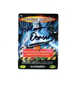 Doctor Who Trading Card Battles in Time #374 Signed by MATT DOMAN - Picture 1 of 1
