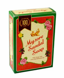 3X Mysore Sandal Soap Natural Sandalwood  For Skin Care - 75 Gram - Foto 1 di 3