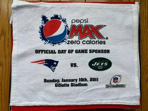 New England Patriots vs New York Jets Rally towel!! AFC Divisional! Cover