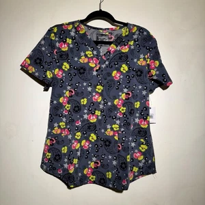 Cherokee Scrub Top Women’s Size M - Floral Pattern - NWT - Picture 1 of 2