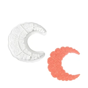 Reusable Moon Rose Baking Molds Flexible Silicone For Chocolate Dessert - Picture 1 of 8