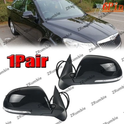 1Pair Rearview mirror heated electric folding 6pin For Skoda Octavia 2009-2013 - Imagem 1 de 3