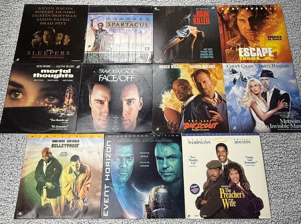 11 Action,Comedy Laserdisc LOT Nic Cage,Adam Sandler,Bruce Willis,Chevy Chase - Image 1 of 4