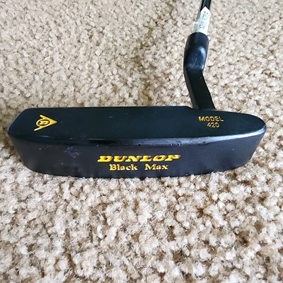 Vintage DUNLOP Black Max Model 420 Putter Black Steel Shaft 35.25" Length - Image 1 of 4