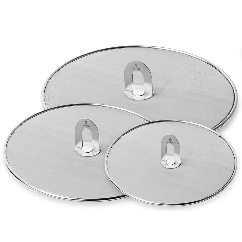 Homestia Grease Splatter Screen for Frying Pan Fine Mesh Stops Stove Oil Guard
