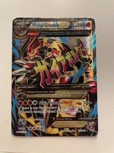Pokemon XY Primal Clash Groudon EX #151/160 Omega DMG - Picture 1 of 3