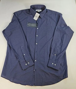 Mizzen + Main Neu mit Etikett Leeward Performance Langarm X-Large Kleid Shirt blau Ret 125 - Bild 1 von 12