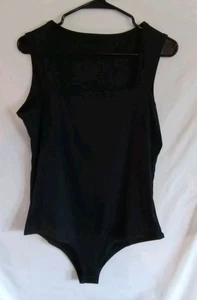 Body tuta nero a costine 2XL nuovo senza etichette - Foto 1 di 3