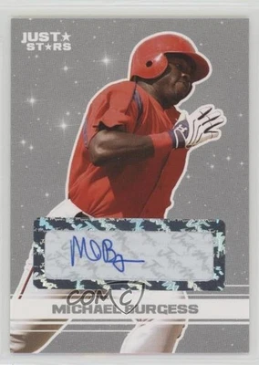 2008 Just Minors Just Stars Silver Edition Auto /10 Michael Burgess #07 Auto - Image 1 of 2