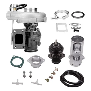 T3 T04E V-band Turbocharger Internal Wastegate Blow Off Valve 30PSI Boost kit - Picture 1 of 18