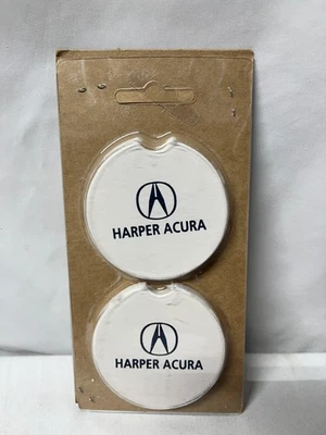 NEW ACURA CUP HOLDER COASTERS 4 PACK ABSORBENT - Image 1 of 3