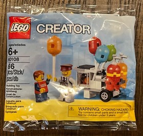Lego Creator BALLOON CART STAND Retired Fairground Set 40108 Polybag Phish