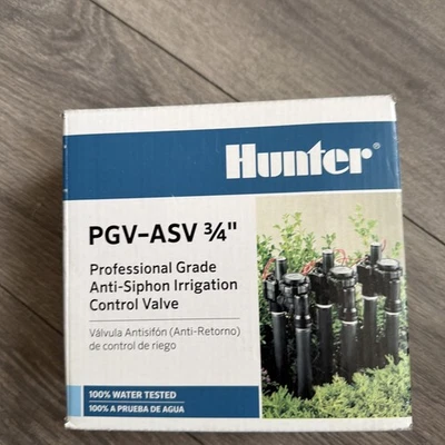 NIB Hunter PGV-ASV  3/4" Professional Grade Anti-Siphon Irrigation Control Valve - Image 1 of 4