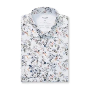Olymp Level Five 24/Seven Herren Businesshemd weiß floral 203484 00 - Bild 1 von 4