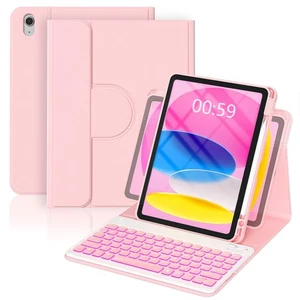 Funda para iPad A16 con Teclado 11ª y 10ª Generación, Rotación 360 Magnética... - Imagen 1 de 7