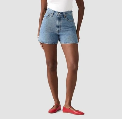 Pantalón corto para mujer Levi's Cinch medio muslo talla 27 twisted piedra azul Foto 1 de 4