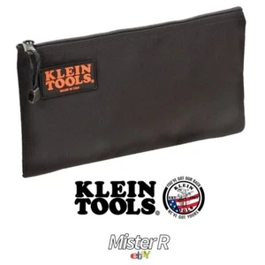 Klein Tools • Black Cordura Ballistic Nylon Tool Bag w/ Zippered Pocket • #5139B - Picture 1 of 8