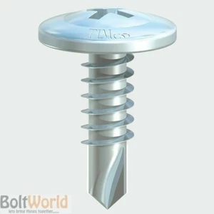 4.2 x 25 WAFER HEAD DRYWALL / DRY LINING SCREWS, SELF DRILLING ZINC PLATED - Picture 1 of 2