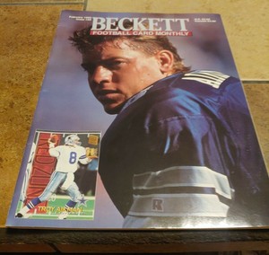 Beckett Football Card Monthly #59 February 1995 Troy Aikman Cowboys Cover VG