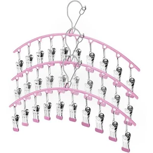 3 Pack Skirt Pants Hangers with Clips,Legging Organizer for ClosetMetal Hange... - Picture 1 of 6