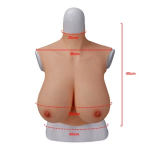 H Cup New Technology Nooil Silicone Breast Forms Fake Boobs Crossdresser cosplay - Bild 1 von 11