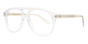 Gucci GG1320O 003 Crystal Gold Unisex Bridge Brille 54-19-145 mit Etui - Bild 1 von 4