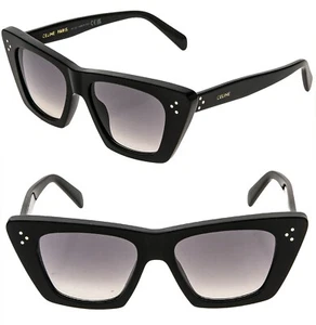 Gafas de sol CELINE 40187 BOLD 3 puntos negras angulares máscara de gato CL40187I 01F para mujer - Imagen 1 de 11