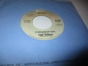 1979 THE KINKS A Gallon Of Gas W/Low Budget US 7" Arista AS 0448 NM/NM - Picture 1 of 2