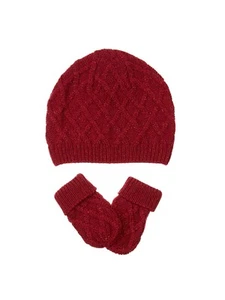 Set Berretto e Guanti Neonato John Lewis / Rosso 0-3 Mesi Nuovo con etichette - Foto 1 di 1