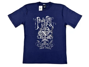 Polo Ralph Lauren Boy's Kid's Graphic Print Tee T-shirt - Navy - Size: L (16/18) - Picture 1 of 2