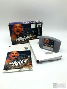 World Championship Wrestling WCW MAYHEM • N64 • Nintendo 64 • muy bueno • EMBALAJE ORIGINAL - Imagen 1 de 8