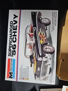 Vintage 1979 Monogram SUPERCHARGED '56 CHEVY MODEL KIT 2255 Unassembled - Picture 1 of 3