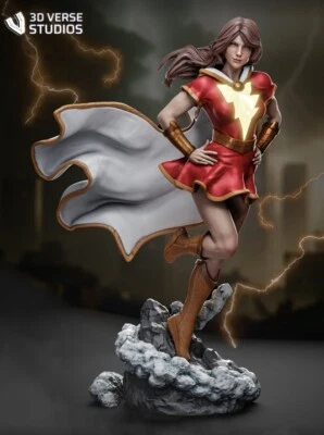 1/24 1/18 Mary Marvel Unpainted Unassembled 3D Printing Model Garage Kits - Image 1 of 2