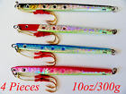 Speed Jigs 10oz /300g Vertical Butterfly Saltwater Lures -4 Pieces 