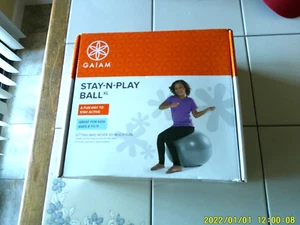 Gaiam Stay-N-Play Balance Ball Chair with Legs XL Ages 8-11 For Kids Brand-New - Picture 1 of 1