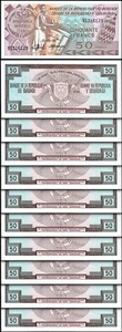 Burundi 50 Francs 1993, UNC, 10 Pcs LOT, Consecutive, P-28c - Picture 1 of 5