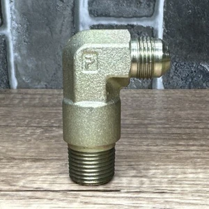 Parker Triple-Lok 8-8 CCTX-S, 1/2" Male JIC x 1/2" Male NPT 90 Degree Elbow - Picture 1 of 2
