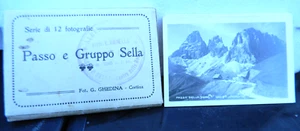Passo e gruppo sella Satz 12 Fotos 1935 Original Umschlag 3,5" x2,5" - Bild 1 von 5