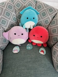 Squishmallows 3 Stück Meeresbewohner Aziza, Himmel, Veronica - Bild 1 von 1