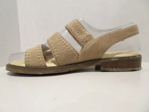 Rockport Sandals Size 8 Tan Suede Leather Shoes W8789 Casual Celebration NOS - Picture 1 of 10