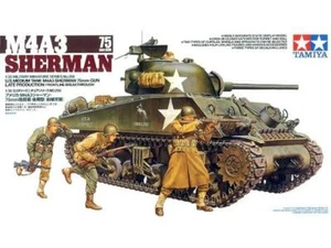 Tamiya 35250 1/35 US M4A3 Sherman Tank 75mm Gun Model - Picture 1 of 3