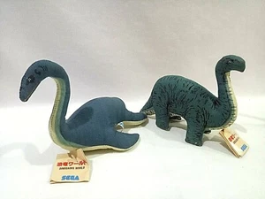 Vintage DINOSAUR WORLD Sega JAPAN Import 1993 Plush Toy Figure 2 Set H/Tag RARE - Picture 1 of 8