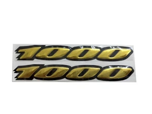 Gold 3D Raise Stickers Decals for Suzuki GSXR1000 Tank  Emblem Sticker Bling - Picture 1 of 3