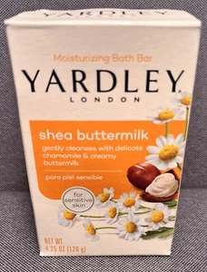 Yardley London Shea Buttermilk Moisturizing Bath Bar for Sensitive Skin - Picture 1 of 3