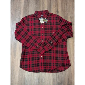 Polo Ralph Lauren Classic Fit Flanellhemd rot schwarz kariert XL - Bild 1 von 6