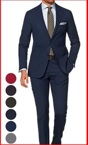 Mens Midnight Blue Suit 44 R Jacket 38 Pant business suits for profession - Picture 1 of 1